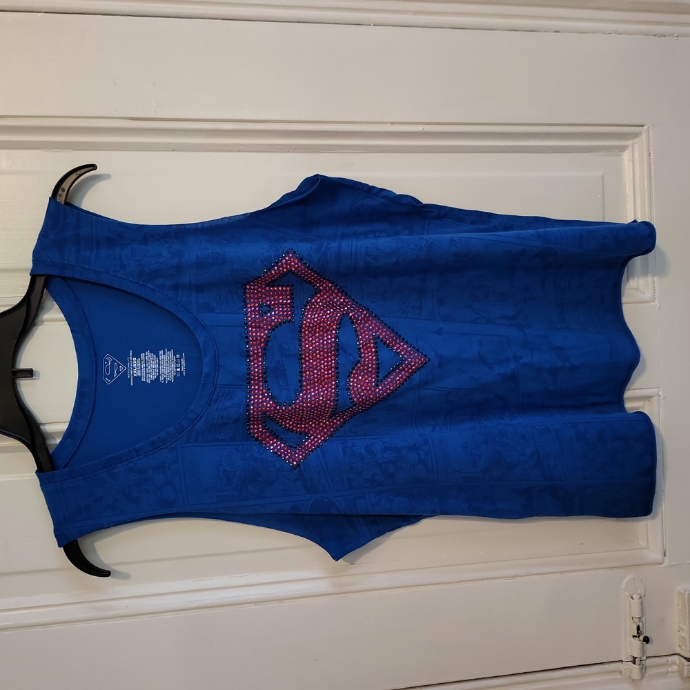 DC Comics Superman Tank Top - Blue - Red - Women’s XXL